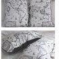 World Map Cotton Fabric - 68 x 100 cm