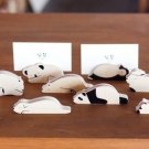 A Pair of Wooden Animal Notes Holder - Panda, Sheep, Hippo, Cat, Dog, Polar Bear, Koala, Penguin