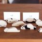 A Pair of Wooden Animal Notes Holder - Panda, Sheep, Hippo, Cat, Dog, Polar Bear, Koala, Penguin