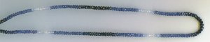 Graduated Blue Sapphire Rondelle Beads