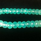 Seafoam Green Chalcedony Rondelle Beads