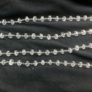 Wire Wrapped Crystal Sterling Chain Bulk by the foot