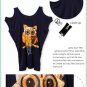 #1400353-Japanese Fashion Owl Patterned Off Shoulder Tops-3 Colors(White)
