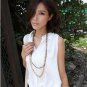 #1602020- small lapel button-fold cotton shirt-3 Colors(White)
