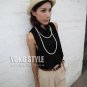 #1602020- small lapel button-fold cotton shirt-3 Colors(White)