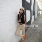 #1602020- small lapel button-fold cotton shirt-3 Colors(Black)