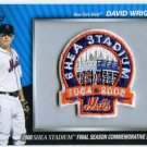 DAVID WRIGHT 2010 TOPPS 2008 SHEA STADIUM PATCH-MCP-44