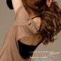 Brown Sexy Two Piece Buckle Cotton T-Shirt