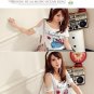 White Cute Package Hip T-shirt