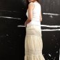Yellow Beautiful Wrinkled Long Skirt