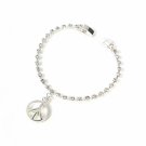 Rhinestone Peace Bracelet