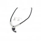 Dolphin Necklace and Earring Set