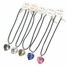 Glass flower necklace
