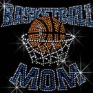 Rhinestone Basketball Mom Tshirt