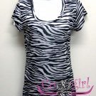 Cowgirl Us Zebra Print Tshirt