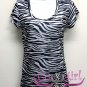 Cowgirl Us Zebra Print Tshirt