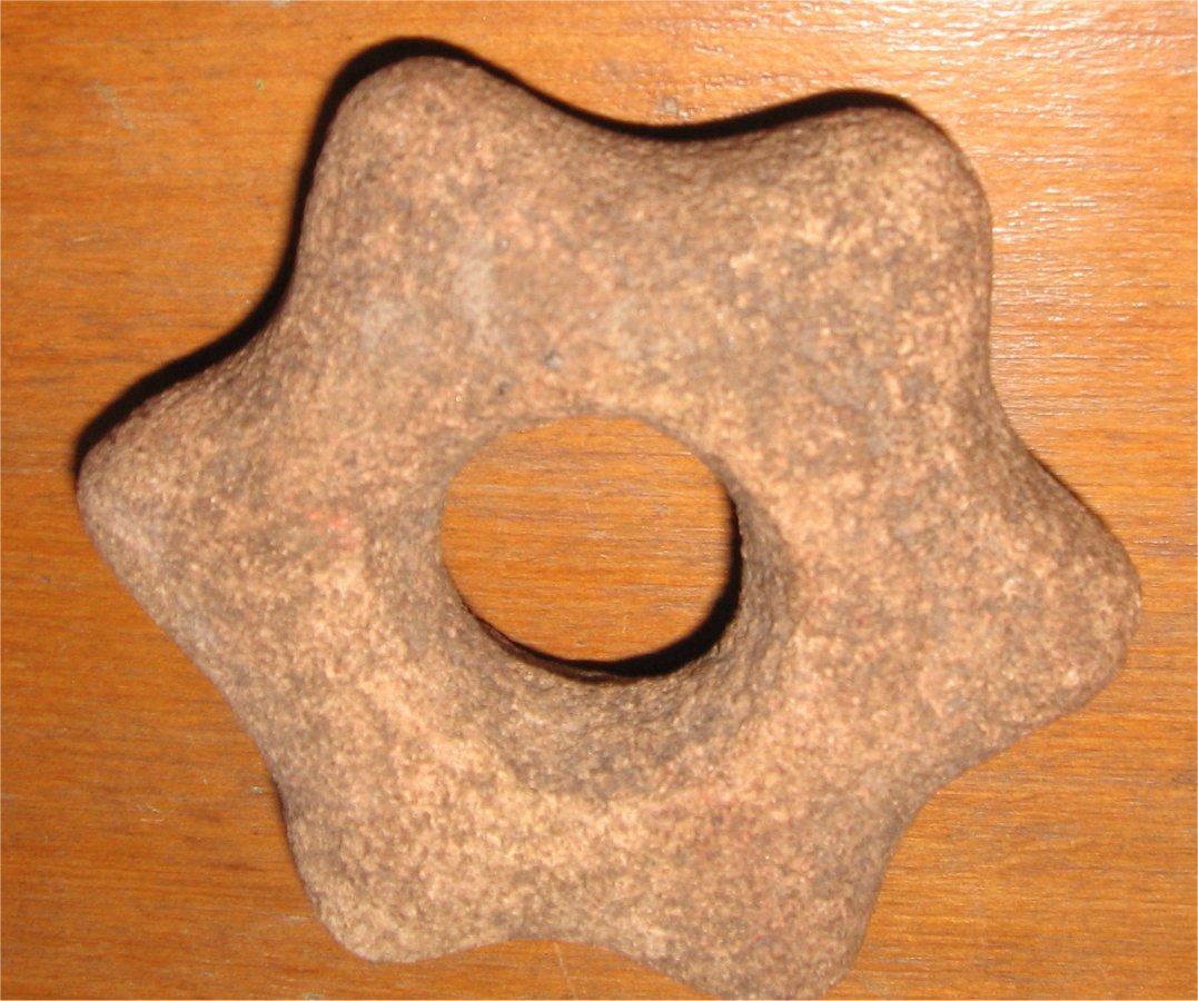 Stone Star shape Mace Head from peru