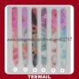 fashion glass nail file with fancy transfer pattern in hot selling