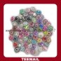 latest beautiful acrylic rhinestone button with shank and plating base in hot selling