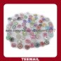 latest beautiful acrylic rhinestone button with shank and plating base in hot selling