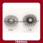 latest beautiful acrylic rhinestone button with shank and plating base in hot selling