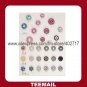 latest beautiful acrylic rhinestone button with shank and plating base in hot selling