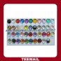 latest beautiful acrylic rhinestone button with shank and plating base in hot selling