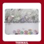 latest beautiful acrylic rhinestone button with shank and plating base in hot selling