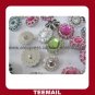 latest beautiful acrylic rhinestone button with shank and plating base in hot selling