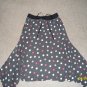 Womens Flare -¾ Long- Polka Dot Skirt- Sz Sm