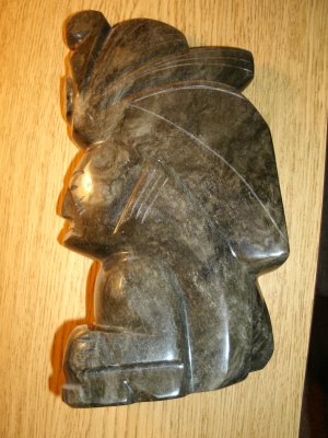 Beautiful Jadeite Pre-Columbian Stone Statue