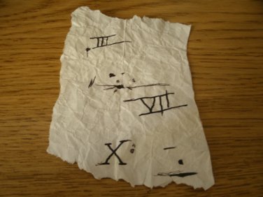 INDIANA JONES Prop Replica Roman Numerals Scrap
