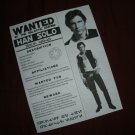 HAN SOLO Wanted Poster! 8.5" by 11"