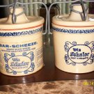 Stoneware Crocs w/ Wire Top Lid - Shuler's Bar-Scheeze