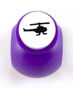 Helicopter Paper Shaper Stamp 1.5cm Punch Scrapbooking #10194