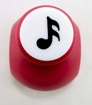 Music Node Paper Craft Stamp 1.5cm Punch Scrapbooking #10210