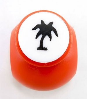 Palm Tree Paper Shaper Stamp 1.5cm Punch Scrapbooking #10213
