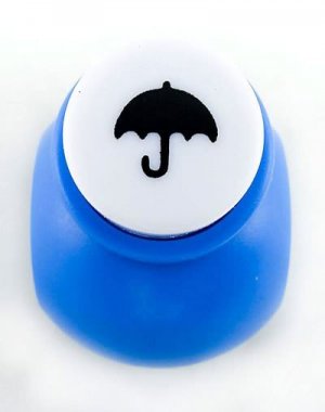 Umbrella Weather Paper Stamp 1.5cm Punch Scrapbooking #10217
