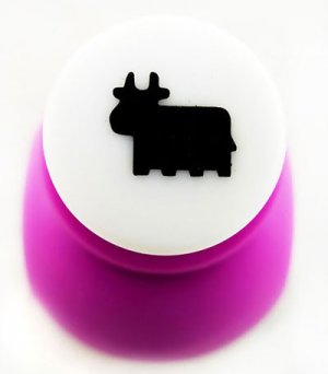 Cow Animal Paper Craft Scrap 1.5cm Punch Scrapbooking #10234