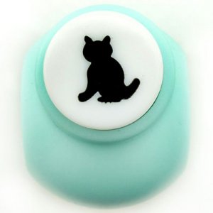 Cat Animal Paper Prints Craft 1.5cm Punch Scrap Booking #10587