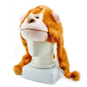 Monkey Animal Funny Mascot Party Costume Adult Fur Hat Cap #11080