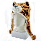 Leopard Animal Funny Mascot Plush Costume Adult Fur Hat Cap #11081
