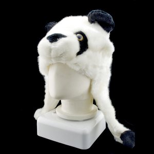 Panda Animal Funny Mascot Plush Costume Mask Fur Hat Cap #11084