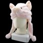 Pink Pig Piggy Animal Funny Mascot Costume Mask Fur Hat Cap #11088