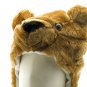 Brown Bear Mascot Fancy Dress Costume Mask Fur Hat Cap#11228