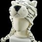 White Tiger Mascot Fancy Dress Costume Mask Fur Hat Cap #11234