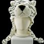 White Tiger Mascot Fancy Dress Costume Mask Fur Hat Cap #11234