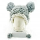 Grey Mouse Rabbit Mascot Fancy Dress Costume Fur Hat Cap #11303