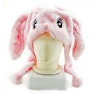 Pink Bunny Rabbit Mascot Fancy Dress Costume Fur Hat Cap #11305