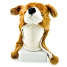 Brown Bear Face Mascot Fancy Dress Costume Fur Hat Mask Cap #11307